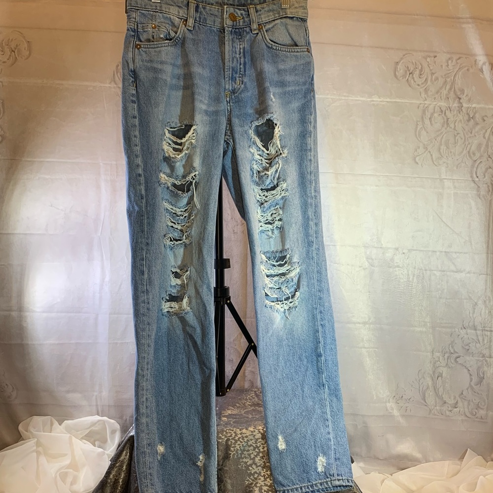 And Denim Ripped Jeans